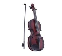 QUXVUIS Violín de juguete ABS para niños con cuerdas ajustables para una producción de sonido única y divertida según el método tracción. Juguete musical , color oscuro