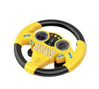 QUXVUIS Volante Interactivo de Juguete para niños Que estimula la imaginación y la Creatividad, Volante de conducción ABS, Juegos rol , Amarillo+Negro