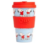 QUY CUP - Taza de café para llevar Peanuts Snoopy (400 ml)
