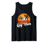 Quy Nhon Retro Sunset Design Vietnamita Beach Camiseta sin Mangas