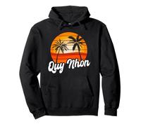 Quy Nhon Retro Sunset Design Vietnamita Beach Sudadera con Capucha