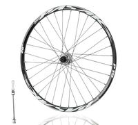 QUYCOIU 24/26/27,5/29'' Rueda Trasera Para Bicicleta De Montaña Llanta Aleación Aluminio Freno De Disco 32 Agujeros Cierre Rápido 10 * 135mm Para Cassettes 7-12 Velocidades(Silver,27.5in)