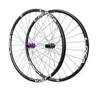 QUYCOIU 26/27,5/29"/700C Ruedas Bicicleta Montaña Eje Pasante F15×110/R12×148Mm Radios Rectos Center Lock Trinquete Planetario 54 Dientes Buje 28 Agujeros Freno De Disco