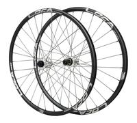 QUYCOIU 26/27,5/29" Juego De Ruedas Para Bicicleta Montaña Rodamientos Center-Lock Freno De Disco Buje Eje Pasante 15x100/12x142Mm Para Bicicletas XC/AM Cassettes7-12 Velocidades(Silver,26in)