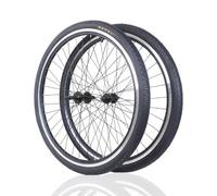 QUYCOIU Juego De Ruedas De Bicicleta De 20" X 18/21/24 Lantas De Doble Capa Buje De Acero Al Carbono 36H Delantero V/93mm Trasero V/disco/banda/135mm Raseros para 6-10 Velocidades(Front+Rea)