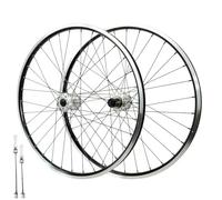 QUYCOIU Juego Ruedas Para Bicicleta De Montaña 26/27,5/29" Frenos De/V Disco Cierre Rápido 9×100/10×135mm 32 Agujeros Llantas Aleación Aluminio Cassette De 7-12 Velocidades 32 Radios(Silver,29in)
