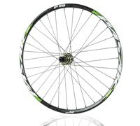 QUYCOIU Rueda Trasera Bicicleta 24/26/27,5/29'' Rueda Bicicleta Montaña XC/AM Llanta Aleación Aluminio Freno De Disco 32 Agujeros Eje Pasante 12×142Mm Cassettes 7-12 Velocidades(A-Green,24in)