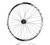 QUYCOIU Rueda Trasera Bicicleta 24/26/27,5/29'' Rueda Bicicleta Montaña XC/AM Llanta Aleación Aluminio Freno De Disco 32 Agujeros Eje Pasante 12×142Mm Cassettes 7-12 Velocidades(Black-Gold,26in)