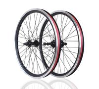 QUYCOIU Ruedas De Bicicleta De Montaña De 20 Pulgadas 406 Neumáticos 1,75/1,35 Doble Pared De Aluminio Buje De Acero Al Carbono 36H 93/135mm para 6-10s Trasero V/Disco/Banda(Front+Rea)