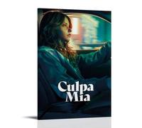 QUYEBRHFY Culpa Mia (my Fault) - Póster decorativo para pared, arte vintage, decoración de película, póster impreso, decoración fresca para habitación, 40 x 60 cm, estilo marco