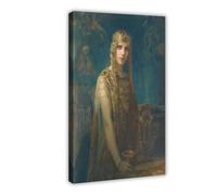 QUYHGAG Póster de lienzo de la princesa celta Isolde para decoración de dormitorio, oficina, habitación, regalo, 40 x 60 cm