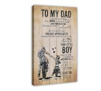 QUYHGAG Póster en lienzo con texto en inglés «You Will Always Be My Hero» para decoración de pared, para sala de estar, dormitorio, 50 x 75 cm