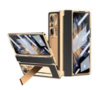 QUYISHAN Funda compatible con Huawei Honor Magic VS, protector de pantalla integrado, soporte oculto, protección de bisagra de carga inalámbrica, a prueba de golpes, funda protectora completa 360