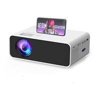 QUYNAGER QUYNAGER E460 Proyector LED Mini proyector para teléfono Inteligente o USB para iPhone, teléfono Android, proyector de vídeo (Color: Negro) (E)