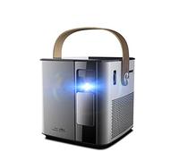 QUYNAGER QUYNAGER Soporte 4K 3D Proyector de Cine en casa Proyector de Videojuegos 1080p Beamer con batería de 12000 mAh