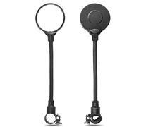 Quystetes 1 Par de Espejos de Bicicleta Reflector de Espejo de Manguera Ajustable de 360° para Bicicleta de MontañA, Bicicleta EléCtrica, Etc.