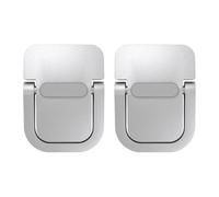 Quystetes 1 Par de Mini Patas Invisibles para Computadora Portátil, Base Aluminio,Herramientas de Soporte, Soporte para Computadora Portátil, Radiador para Soporte de Teclado, Color Plateado
