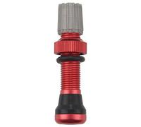 Quystetes 1 par de válvulas de aire sin cámara de 40 mm para bicicleta de carretera y vástago de válvula sin cámara, base universal Schrader de 10 mm