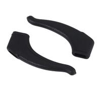 Quystetes 1 par Sostenedor de punta de bloqueo gancho de oreja de anteojo gafas/gafas de sol/espejuelos - Negro