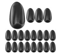 Quystetes 10 pares Negro Plastico Protector cubierta de oreja colorido de tinte de peluqueria
