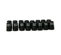 Quystetes 10 Piezas de Casquillos de Golf con Anillo Cromado Doble para Driver, Madera de Calle y Hierro, Accesorios de Golf Tipo 4: 8,6 X 15 X 13,5 mm