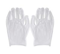 Quystetes 12 pares de guantes 100% algodón blanco con forro hidratante para salud y música