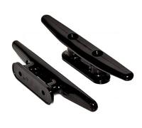 Quystetes 2 Paquete Taco de Nailon Negro para de 6 Pulgadas, Taco de Cuerda, Kayak, Tacos de Muelle de, para Marina, Cubierta, DecoracióN NáUtica