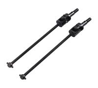 Quystetes 2PCS Negro Iron 106015 Upgrade Universal Drive Shaft para 94105 94106 94107 RC1: 10 Off Road Model Car