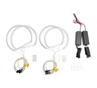 Quystetes 4X Ccfl Angel Eye Led Anillo Luz No Proyector para E46 3 Series