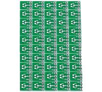 Quystetes 50 unidades SOT23 SOT23-3 SIP3 de doble cara SMD Turn DIP SIP3 adaptador convertidor placa SOT SIP IC Socket PCB Board DIY Kit