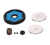 Quystetes 56T Spur Gear 13T Motor Gear Caja de Cambios Juego de Engranajes de TransmisióN para 1/10 RC Crawler Car SCX10 SCX10 II Piezas de Mejora