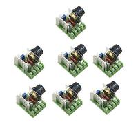 Quystetes 7 Piezas 25A AC 220V 2000W SCR MóDulo Regulador de Voltaje ElectróNico de Alta Potencia RegulacióN del Controlador de Velocidad del Motor Ajustable