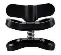 Quystetes Accesorio de Camara Clip de Mariposa de Bola de luz de Buceo Abrazadera de Brazo Montaje de Aluminio para 3 + / 4/5 Gitup SJ6000 Camara Negro
