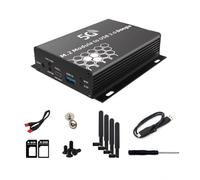 Quystetes Adaptador Inalámbrico USB 3.0 A NGFF M.2 B-Key, 1 Ranura para Tarjeta SIM, 4 Antenas y Estuche con Cable USB para Módem 5G 4G LTE WWAN