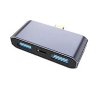 Quystetes Adaptador USB Multipuerto Tipo C para EstacióN de Acoplamiento de Computadora PortáTil para TransmisióN RáPida de Datos, Liviano y PortáTil