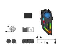 Quystetes Bluetooth 5.4 Auriculares Inalámbrico Manos Llamada Teléfono Kit Motocicleta Impermeable Auricular Reproductor de Música Altavoz