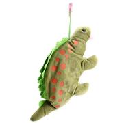 Quystetes Bolsa de LáPices para NiñO Bolsa Suave de Felpa 3D para BolíGrafos Bolsa de PapeleríA para úTiles Escolares, Bolsa Organizadors para BolíGrafos, Dinosaurio Verde