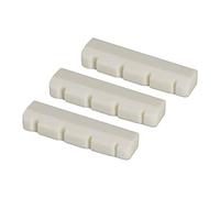 Quystetes Bone Bridge Saddle y Nut para 4 String Guitar Pack de 3