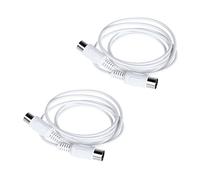 Quystetes Cable de Extensión MIDI de 2 Piezas, 1,5 M, 5, Macho A Macho, para Piano Eléctrico, Guitarra, Instrumento, Cable de PC