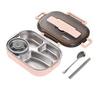 Quystetes Cajas Bento de 1.5L para Estudiantes, Caja de Almuerzo Bento con Aislamiento TéRmico Conjunto de Vajilla Recipientes de Almuerzo para NiñOs Caja de Almuerzo, 2