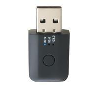 Quystetes Car Bluetooth 5.1 Transmisor FM Receptor Manos Llamada Mini USB Bluetooth Car Kit Auto Wireless Car Audio Adapter