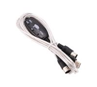 Quystetes Convertidor de Cable USB a Midi de 5 2 en 1 a PC EdicióN de Salida de Audio para Instrumentos Musicales ElectróNicos ElectróNicos de Piano