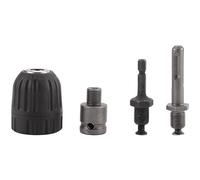 Quystetes Convertidor preciso de portabrocas sin llave de 0,8 a 10 mm, adaptador de cambio rápido de rosca 24UNF con enchufe hexagonal SDS-Plus