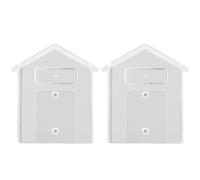 Quystetes Cubierta impermeable para timbre inalámbrico, de plástico transparente, protección la lluvia, cubierta protectora para timbre