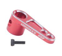 Quystetes de dirección de bocina servo de aluminio CNC 25T para camión sobre orugas TRX4 RC, rojo