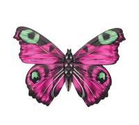 Quystetes Decoración de Pared Al Aire Libre Decoración de Mariposas Decoración de Pared de Mariposas de Metal para Valla Pared de Metal para Decoraciones del Hogar Rosa
