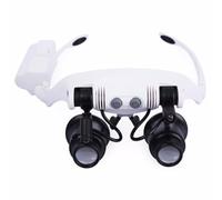 Quystetes Diadema LED con lupa para la cabeza, microscopio, joyería, reparación de relojes