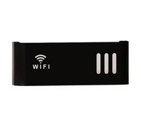 Quystetes Estante de Almacenamiento para Enrutador Inalámbrico WiFi Montado en la Pared, Caja Organizadora con Soporte de Alimentación para Cables de Enrutador para Sala de Estar A