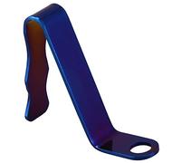 Quystetes Gancho para casco de motocicleta, base fija de colorido gancho de aleación de titanio, práctico gancho de base de espejo retrovisor