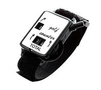 Quystetes Golf Club Stroke Score Keeper Count Putt Shot Counter Watch con correa de pulsera, color negro